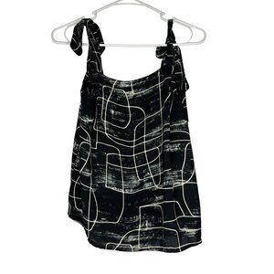 Mossimo Brand Tie Strap Blouse Black Small